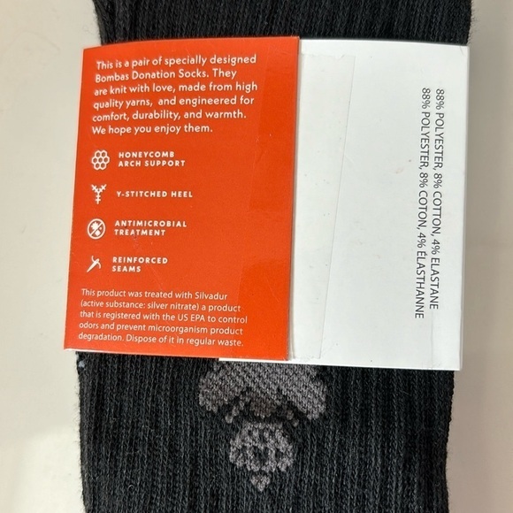 Bombas honeycomb socks in Black - Bundle of 3: 1- Small 1- Medium 1-Large NWT! - Picture 7 of 11
